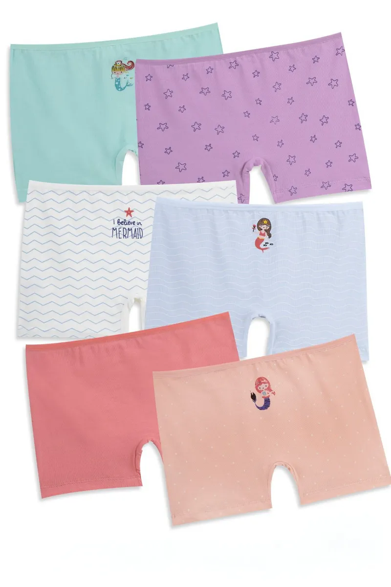Mermaid Pack 6 Boxers